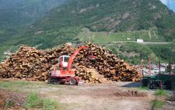 Catasta legname Teleriscaldamento di Tirano